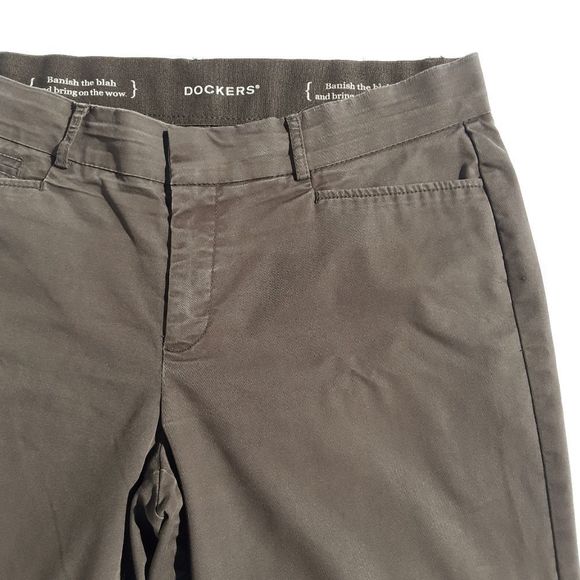 Dockers flat front brown pants - Picture 4 of 5